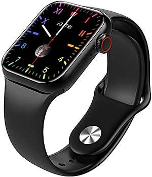 M26 Plus Smart Watch, 1.77" HD Touch Screen, IP67 Waterproof & Bluetooth 5.2, Wireless Charging & Long Standby, for Android iOS (Black)